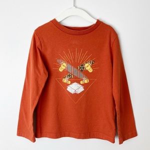 Gap Kids - XS Boys Orange Skate Board Long Sleeve Top